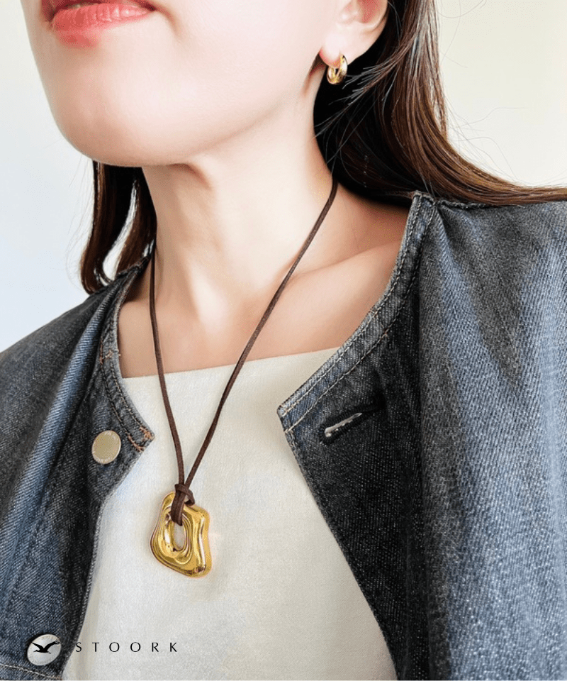 Design Motif Code Necklace - stoork