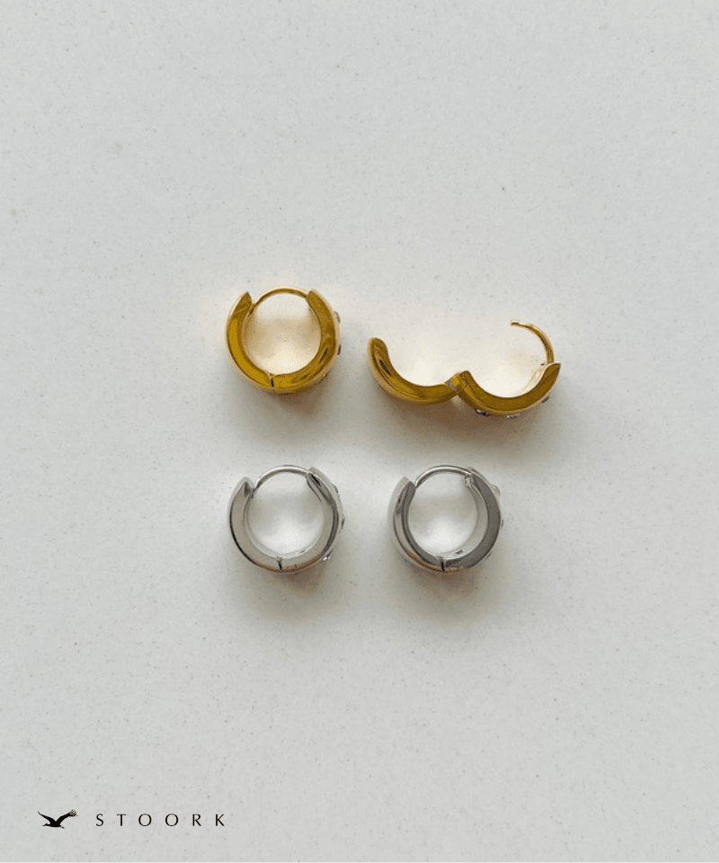 Dot Stone Hoop Pierce - stoork