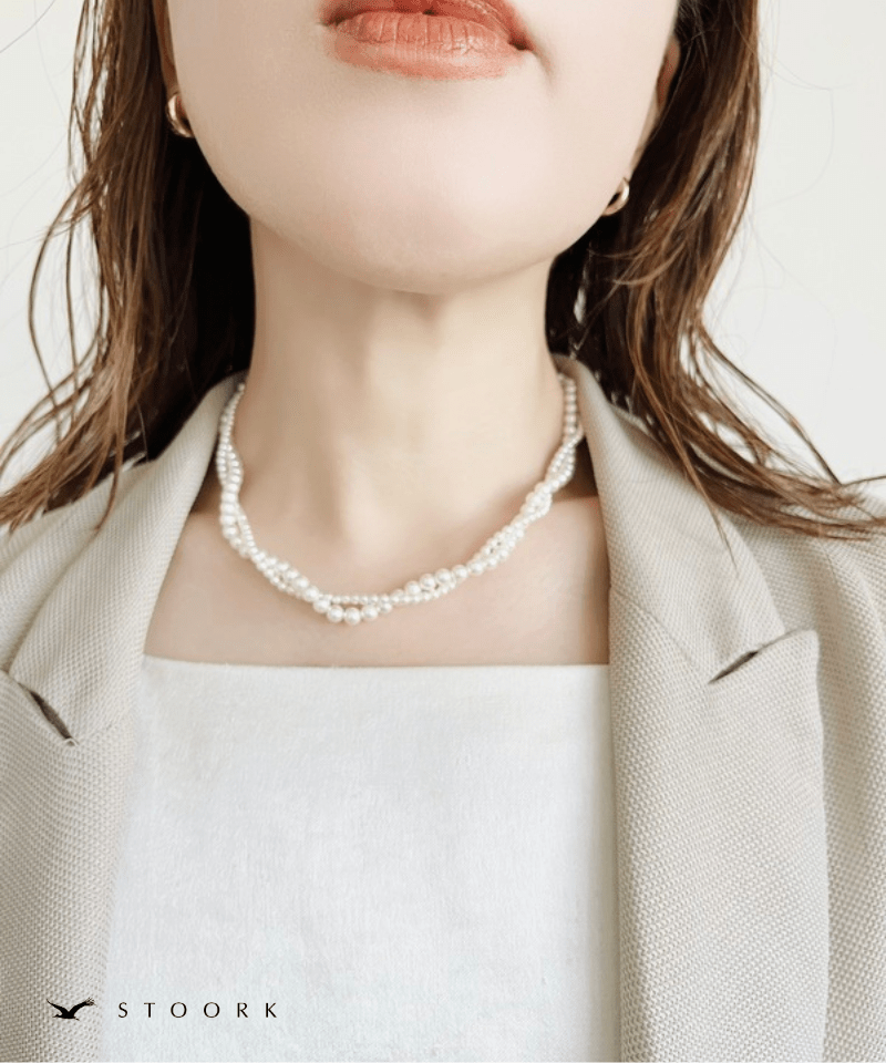 Double Layer Pearl Necklace - stoork