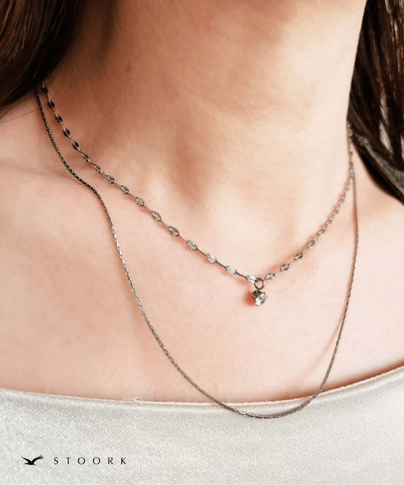 Double Row Zircon Necklace - stoork