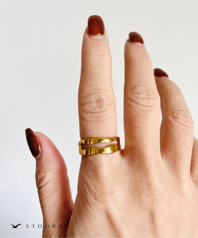 Double Wave Ring - stoork