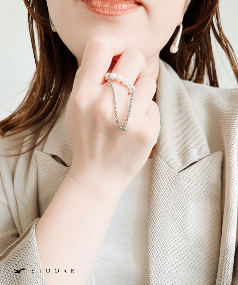 Drape Pearl Ring - stoork