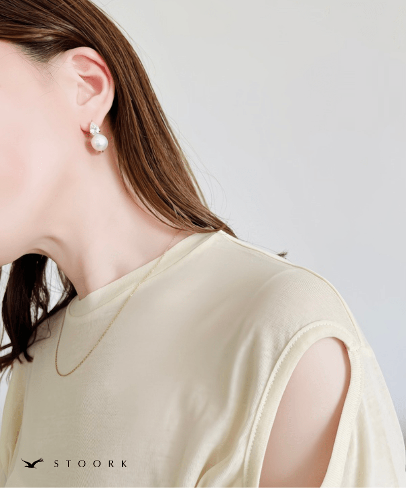 Drop Stone Pearl Pierce - stoork