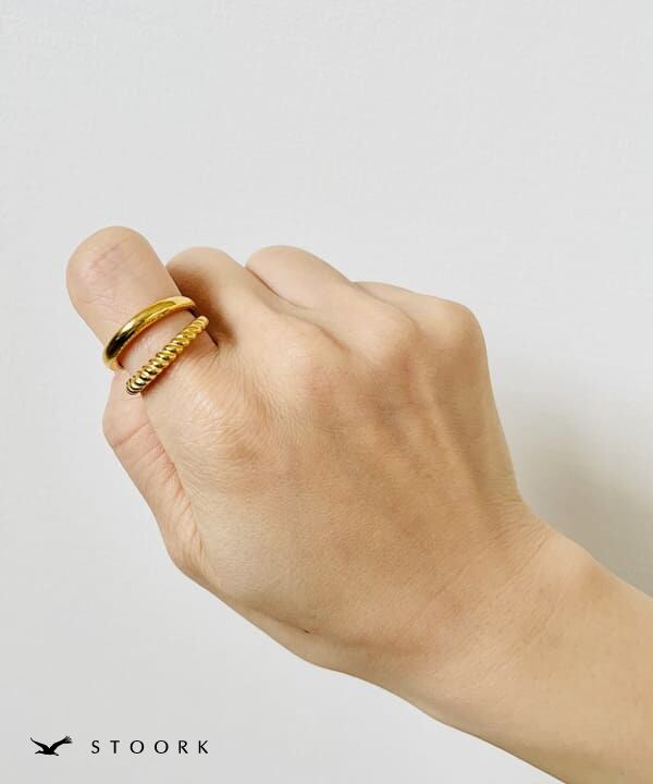 【再入荷】316L Dot Double Ring