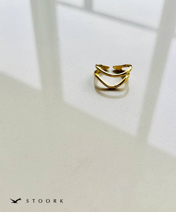 【再入荷】s925 Double Line Ring