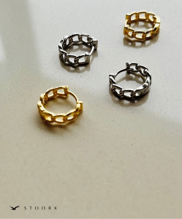 【再入荷】s925 Chain Hoop Pierce