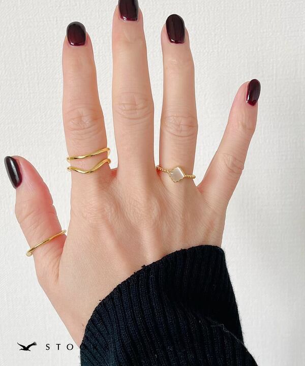 【再入荷】s925 Double Line Ring