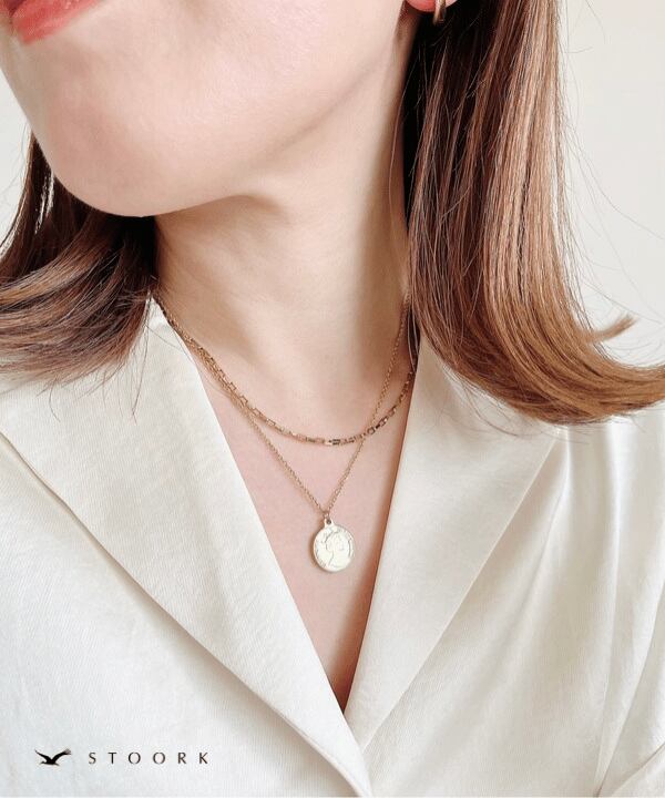 【再入荷】Coin Double Necklace