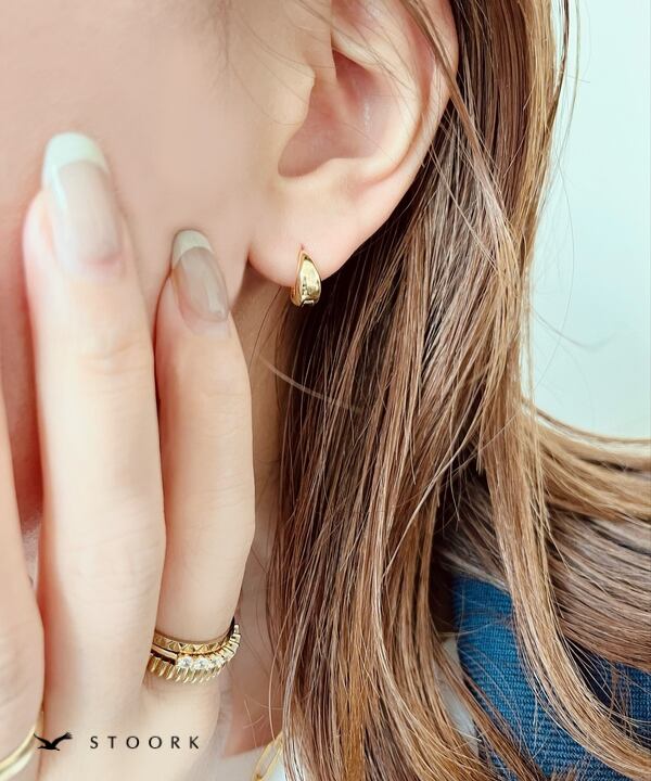 【再入荷】s925 Hoop Pierce_SS