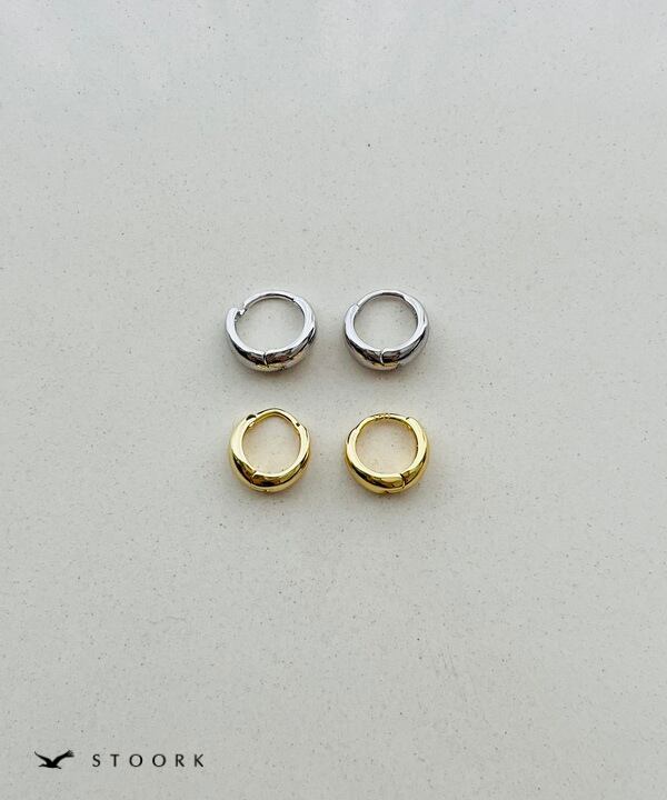 【再入荷】s925 Hoop Pierce_SS