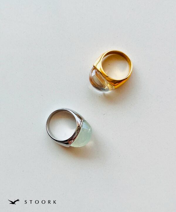 【再入荷】Clear Oval Ring