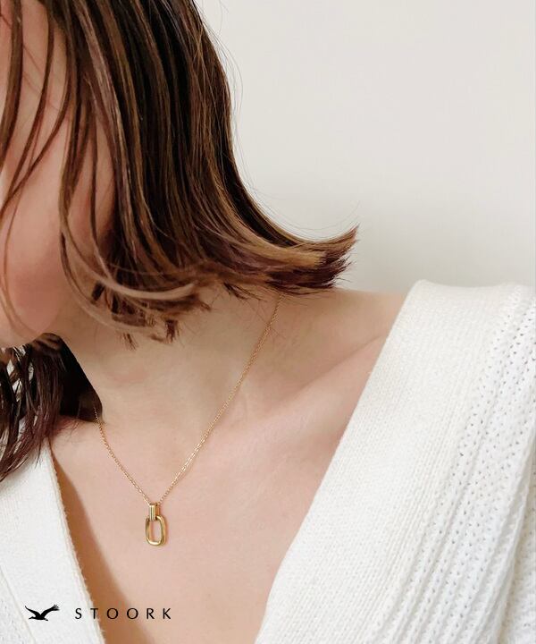 【再入荷】Simple Rectangle Necklace