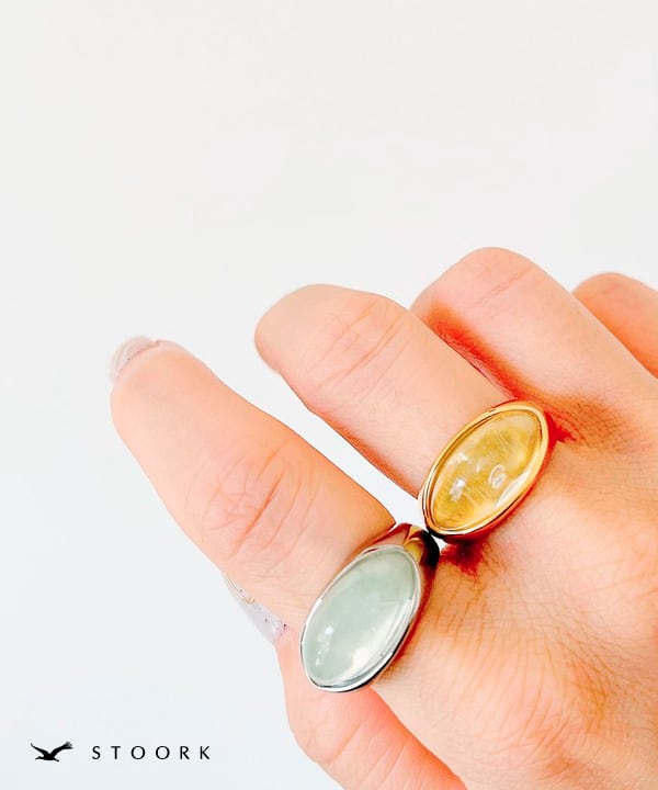 【再入荷】Clear Oval Ring