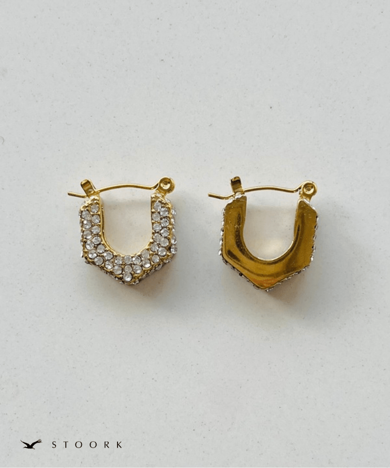 Glitz Hexagon Hoop Pierce - stoork