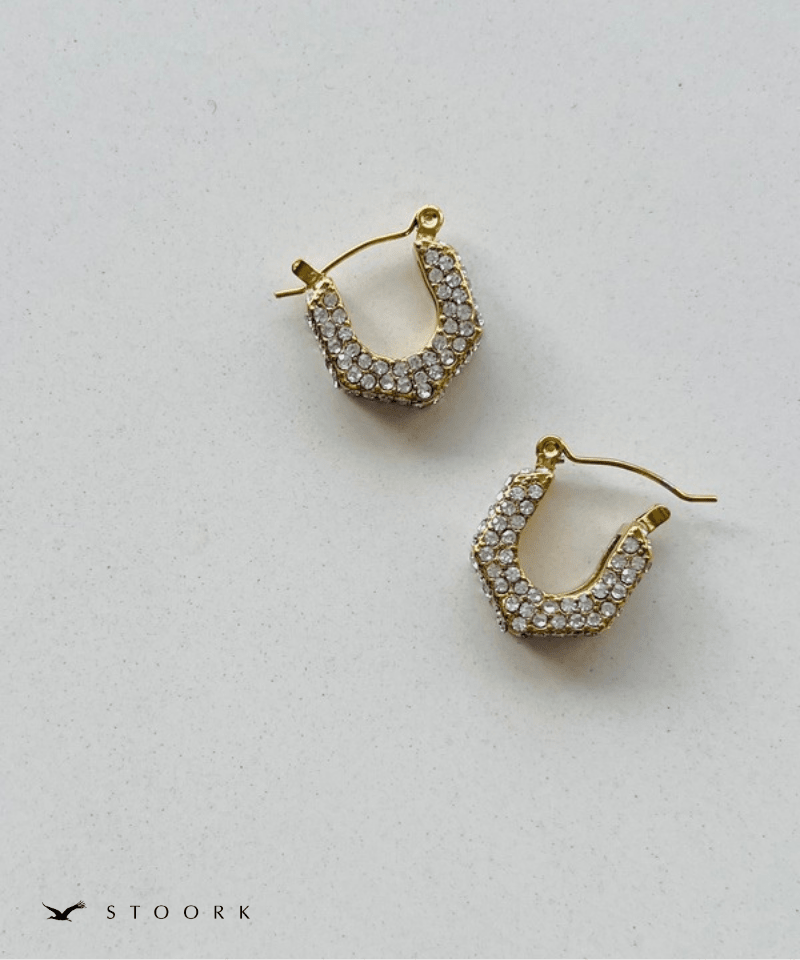 Glitz Hexagon Hoop Pierce - stoork