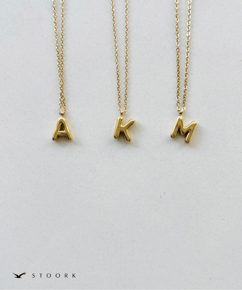 Gold Initial Necklace - stoork
