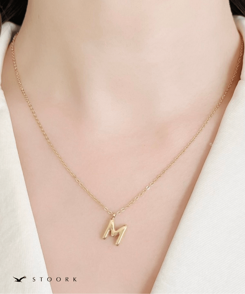 Gold Initial Necklace - stoork