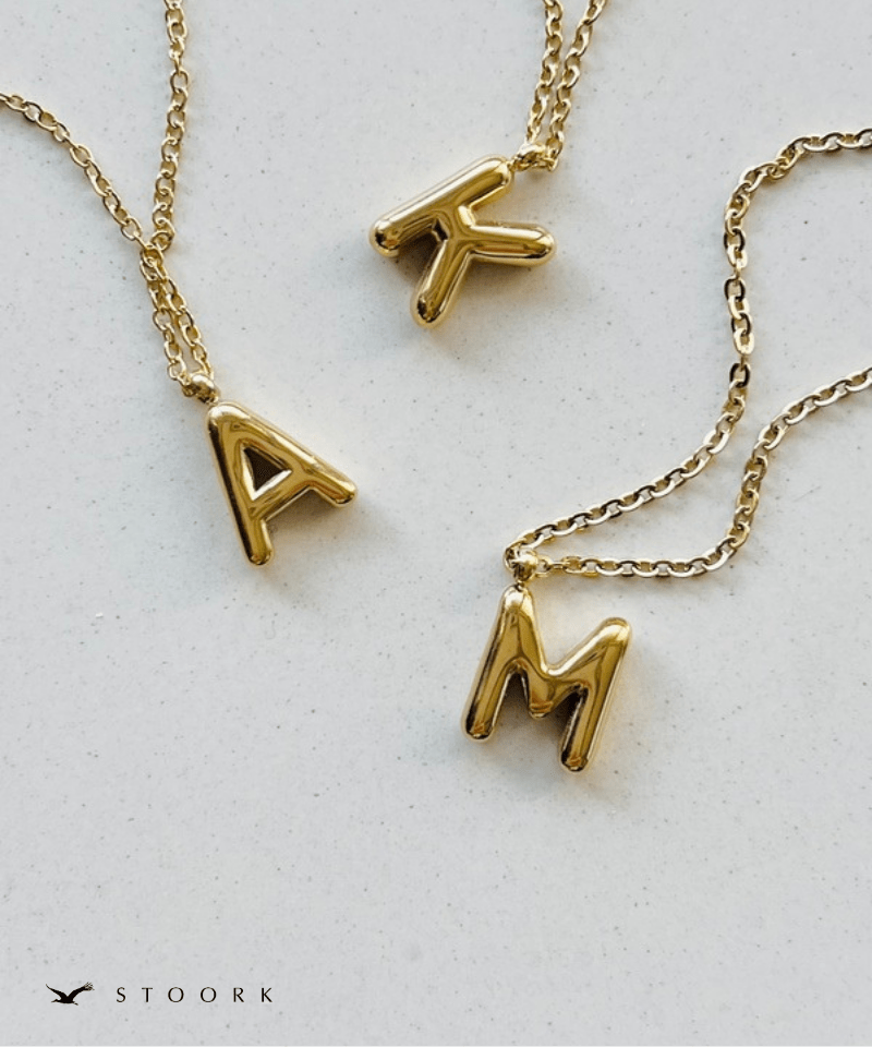 Gold Initial Necklace - stoork