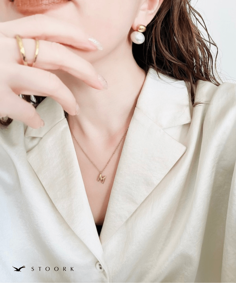 Gold Initial Necklace - stoork