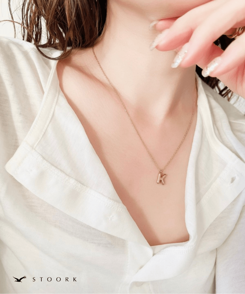 Gold Initial Necklace - stoork