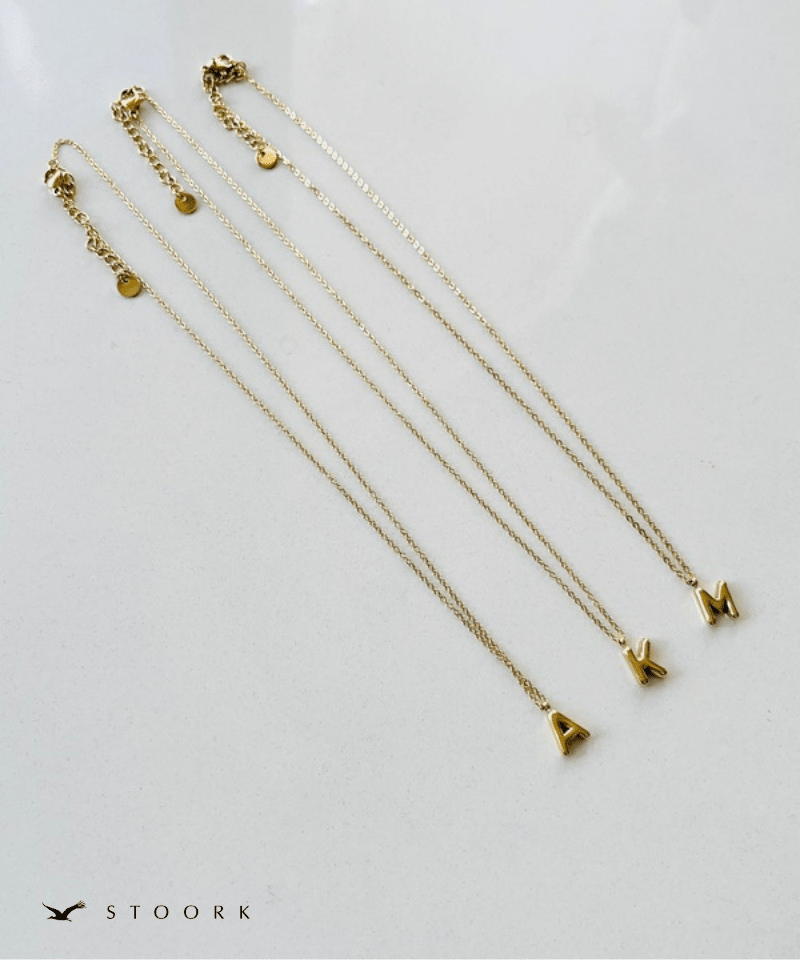 Gold Initial Necklace - stoork