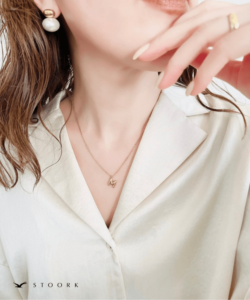 Gold Initial Necklace - stoork