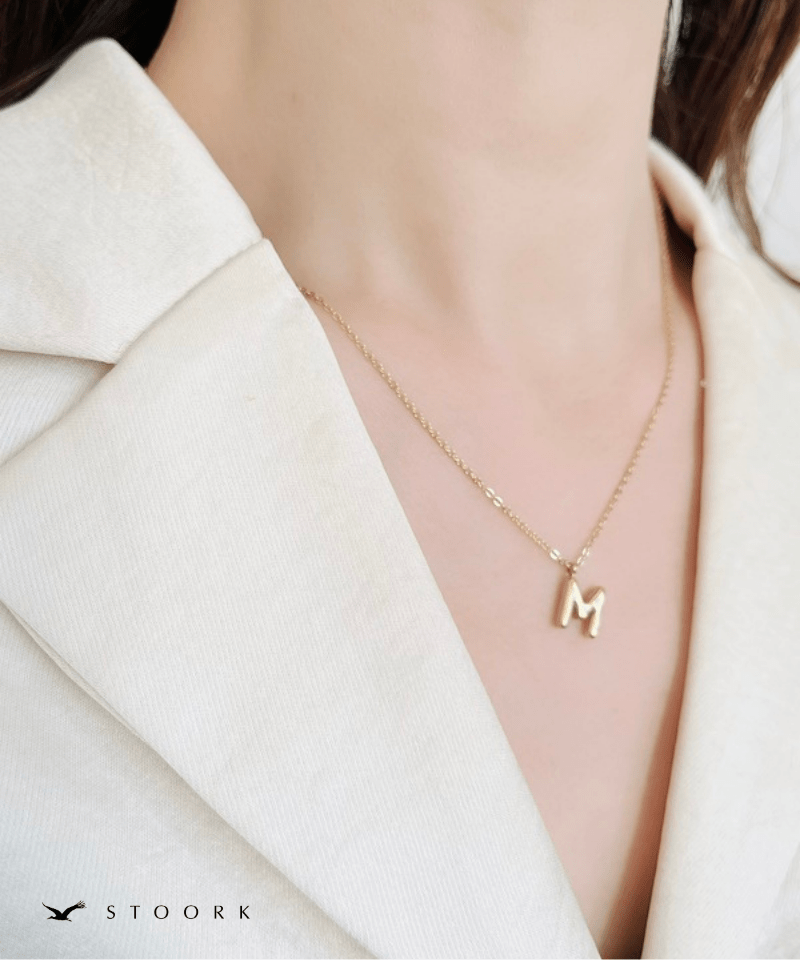 Gold Initial Necklace - stoork