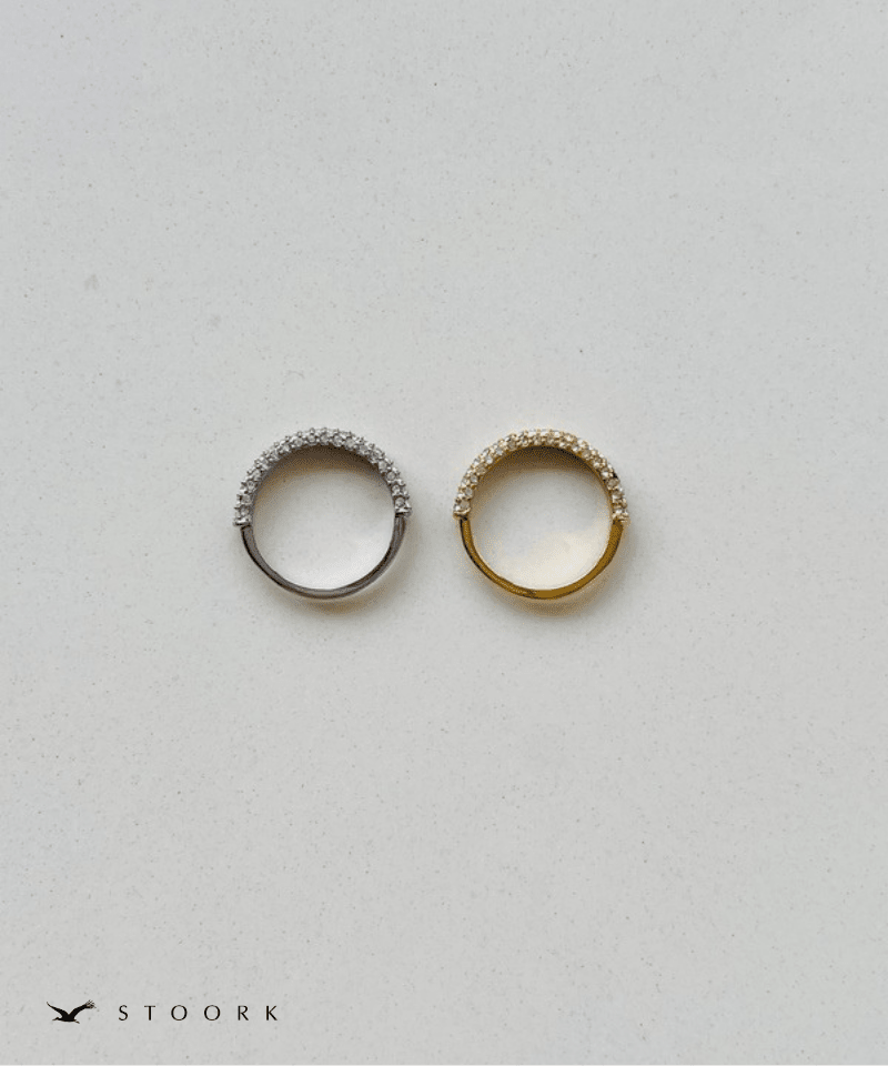 【再入荷】Half Eternity Fat Ring - stoork