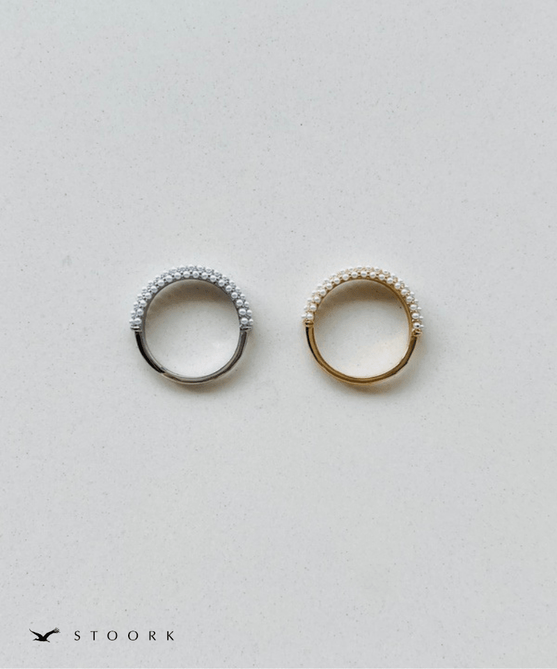 【再入荷】Half Pearl Fat Ring - stoork