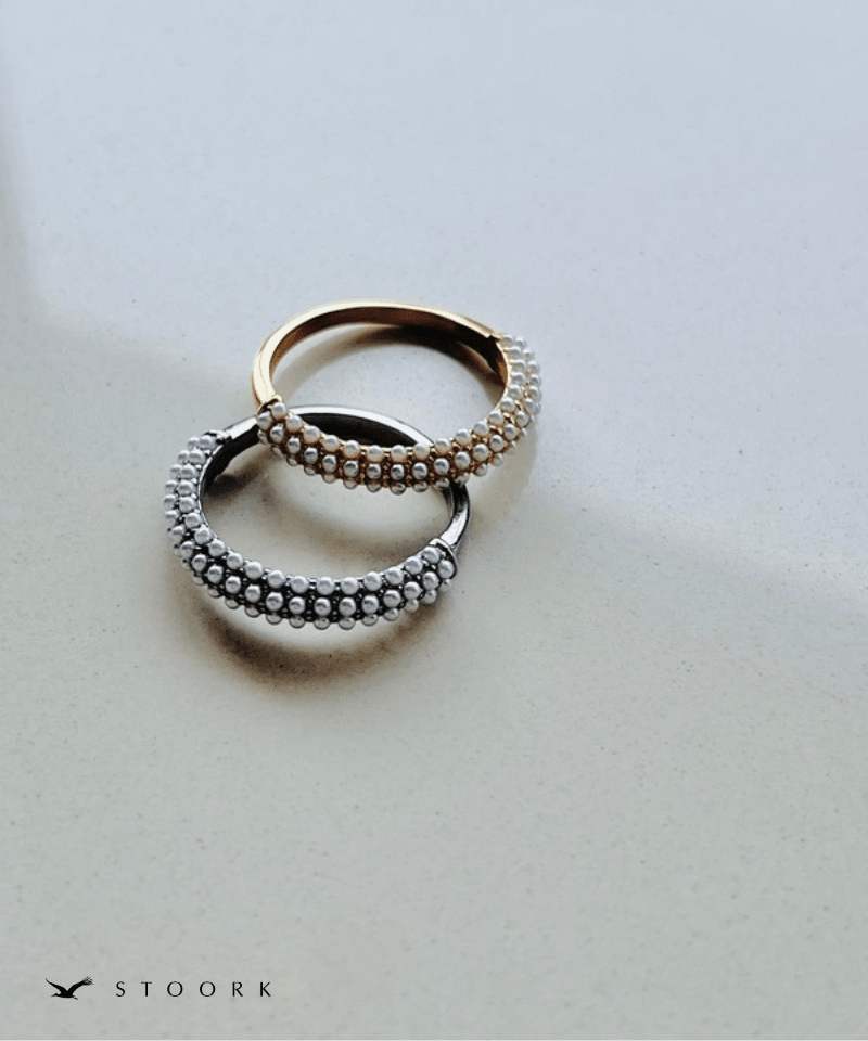 【再入荷】Half Pearl Fat Ring - stoork