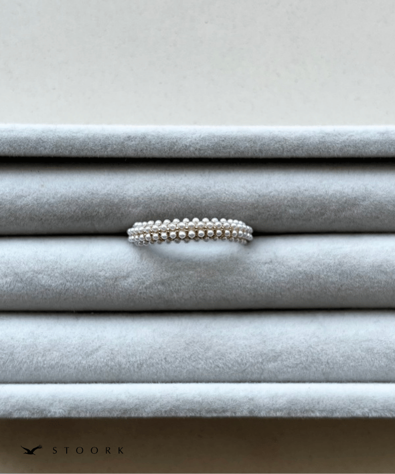 Half Pearl Fat Ring - stoork