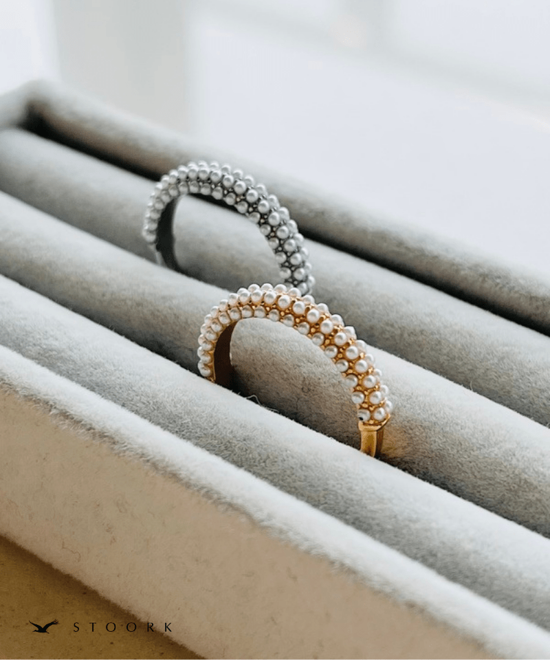 【再入荷】Half Pearl Fat Ring - stoork
