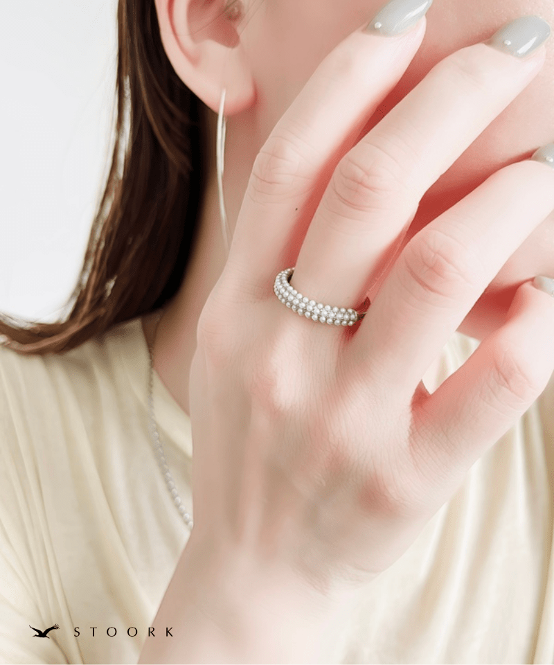 【再入荷】Half Pearl Fat Ring - stoork