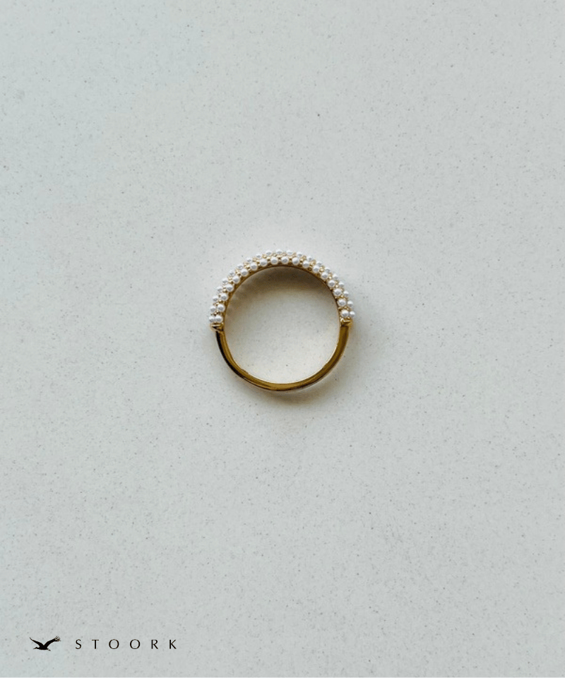 Half Pearl Fat Ring - stoork