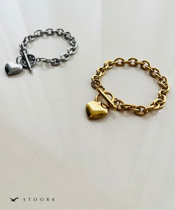 【再入荷】Heart Chain Bracelet - stoork