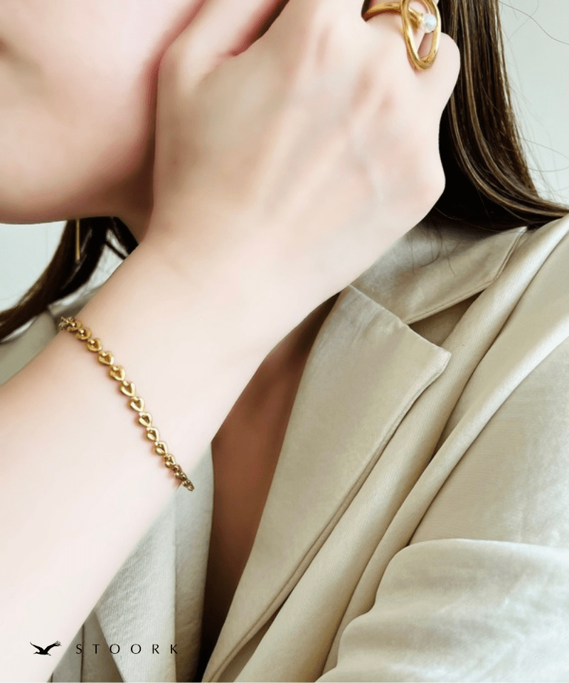 Heart Link Chain Bracelet - stoork