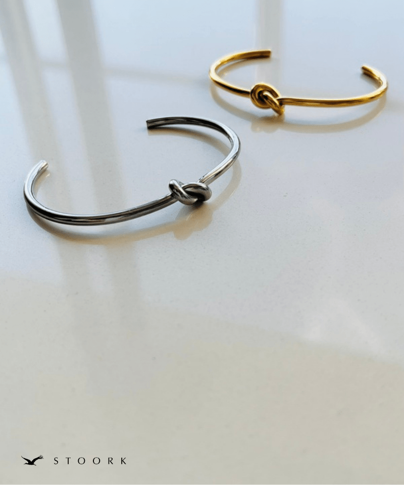 【再入荷】Knot Hoop Bangle - stoork