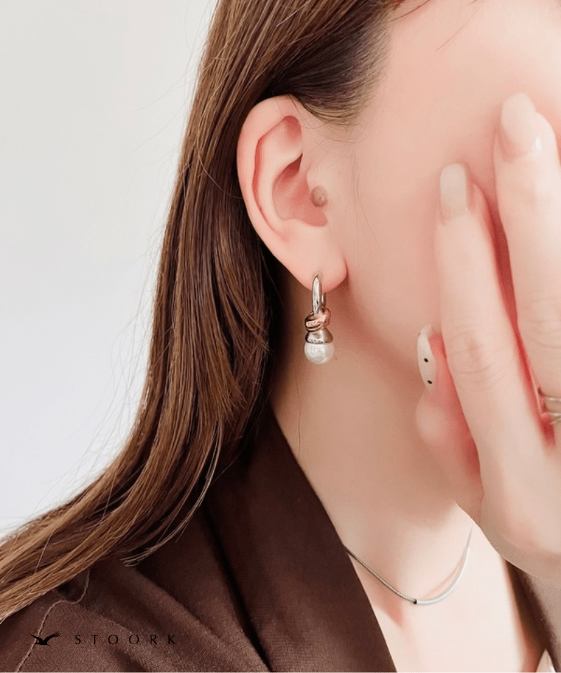 Knot Pearl Hoop Pierce - stoork