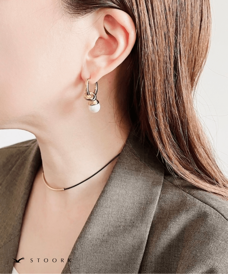 Knot Pearl Hoop Pierce - stoork