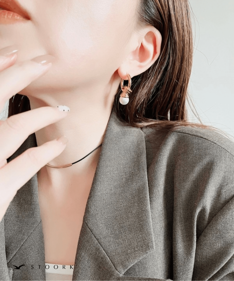 Knot Pearl Hoop Pierce - stoork