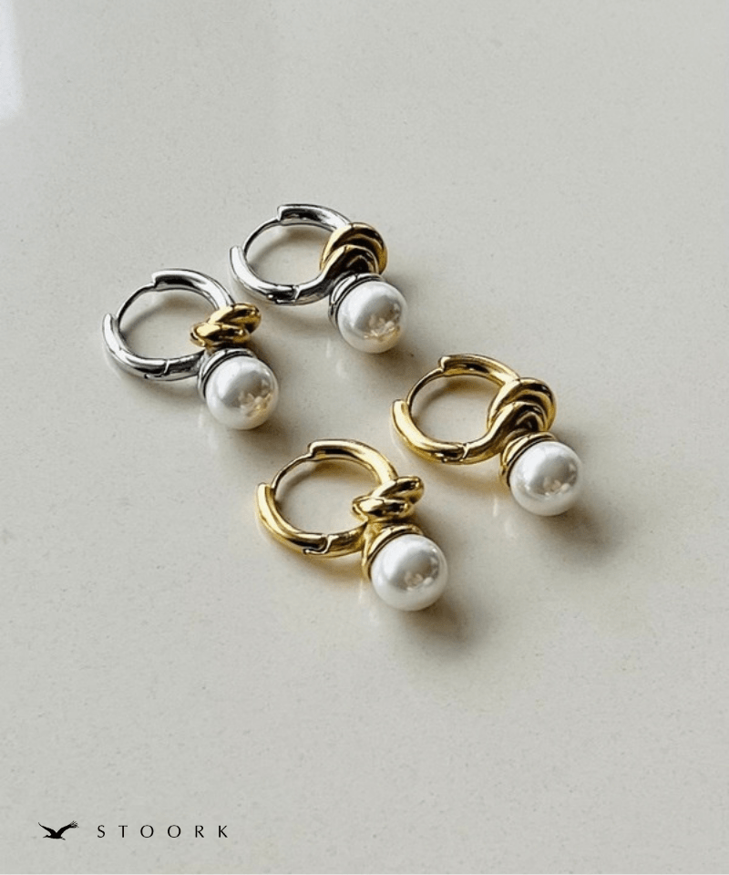 Knot Pearl Hoop Pierce - stoork