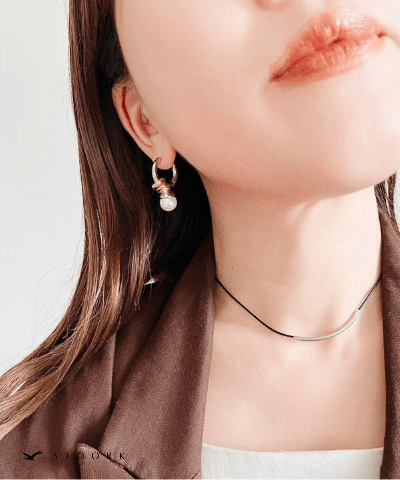 Knot Pearl Hoop Pierce - stoork