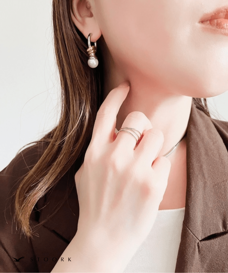Knot Pearl Hoop Pierce - stoork