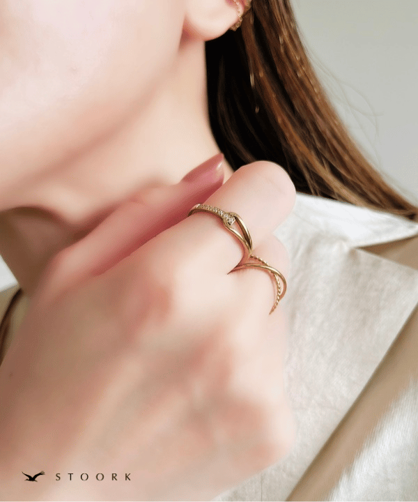 Knot Zircon Ring - stoork