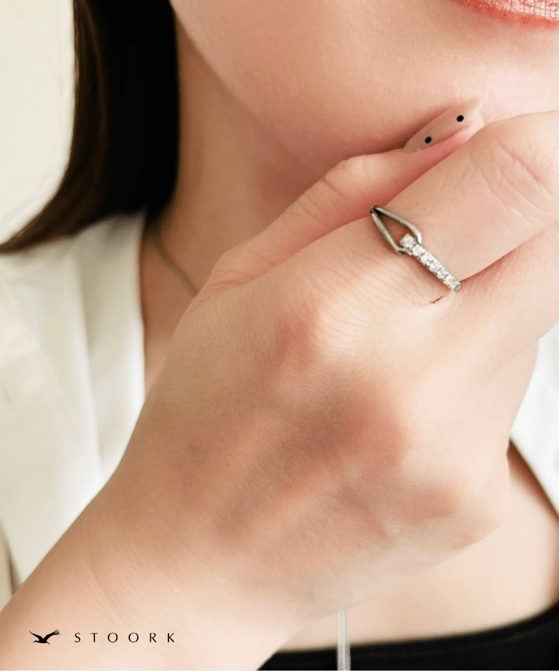 Knot Zircon Ring - stoork