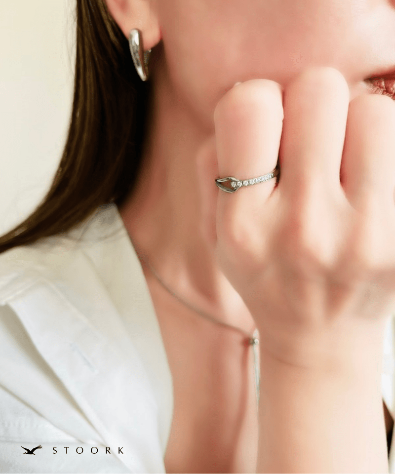 Knot Zircon Ring - stoork