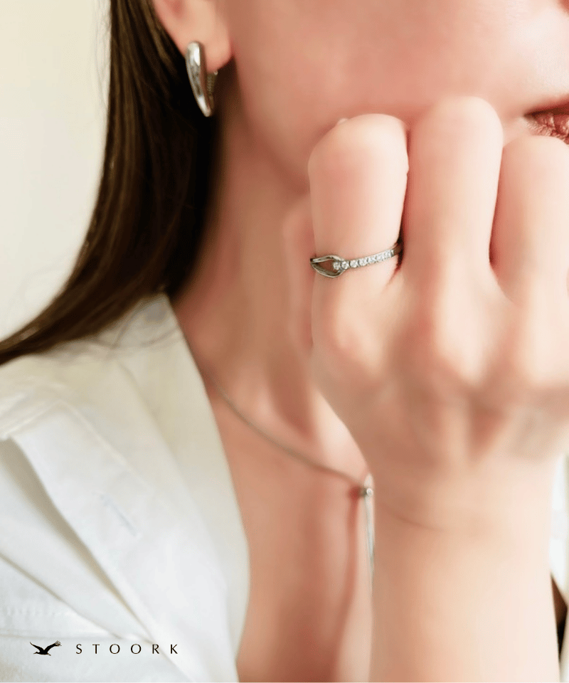 Knot Zircon Ring - stoork