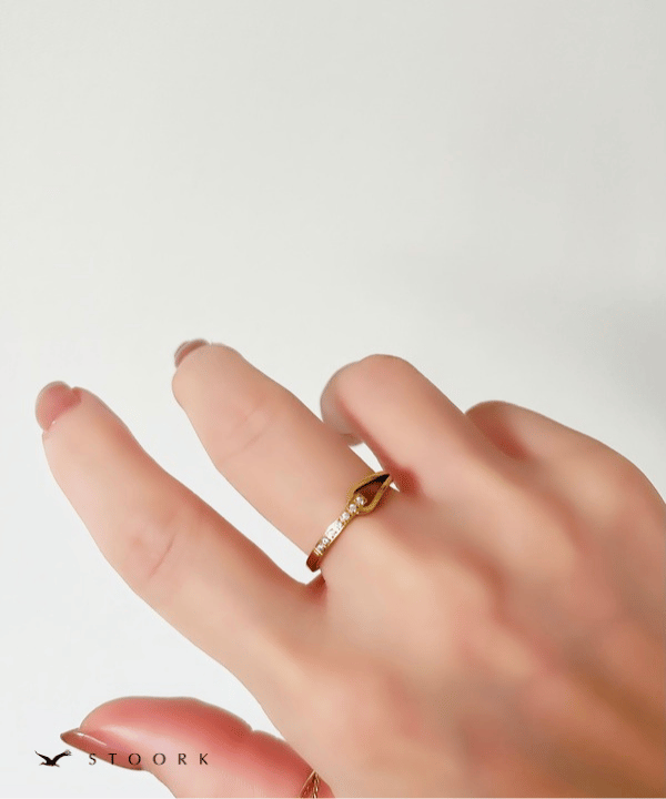 Knot Zircon Ring - stoork
