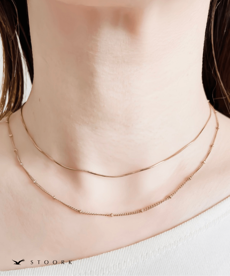 Layered Mix Chain Necklace - stoork