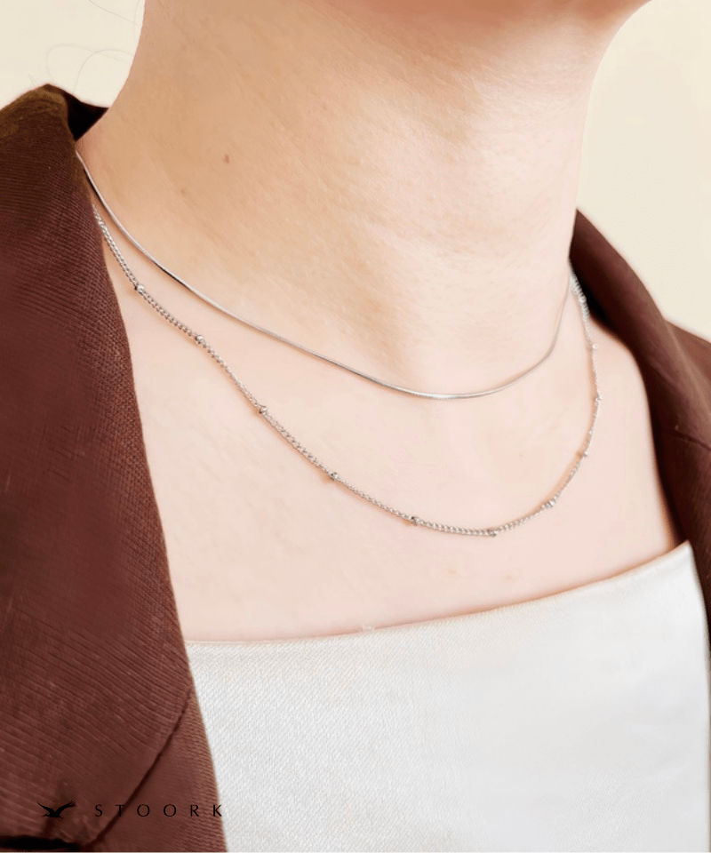 Layered Mix Chain Necklace - stoork